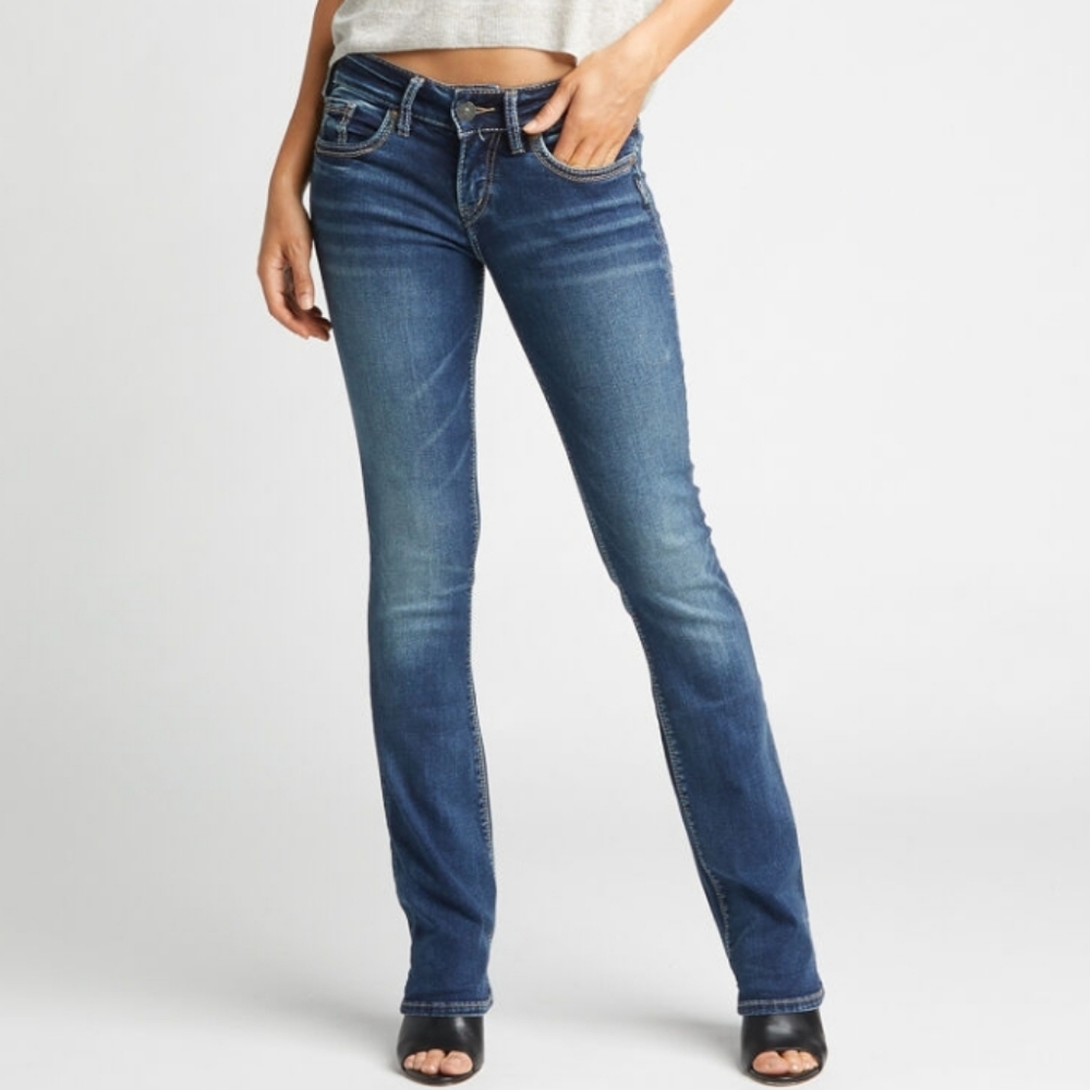 Silver Suki Mid Slim Bootcut Jeans